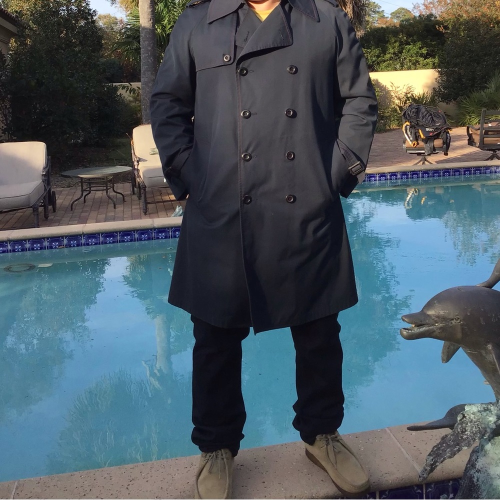 London Fog (maincoats) Mens weatherwear navy trench coat